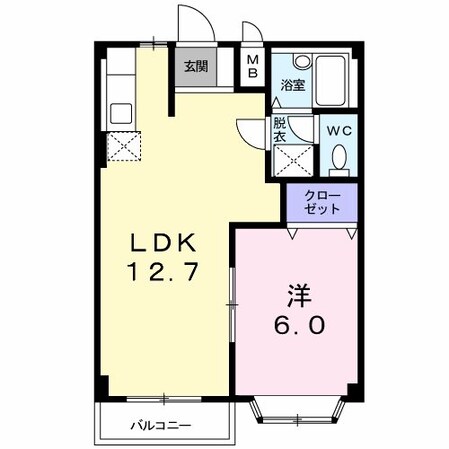 松本駅 バス19分  岡田出張所前下車：停歩7分 2階の物件間取画像